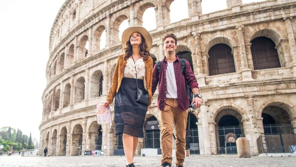 Couple at Colosseum, Rome