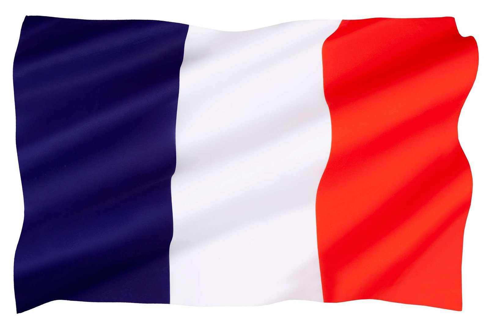 Flag of France - Isolated on white for cut out